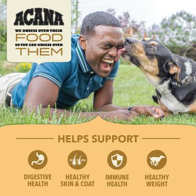 Show full view: ACANA Free-Run Poultry Wholesome Grains Dry Dog Food, 32-lb bag slide 5 of 14