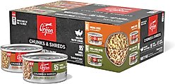 ORIJEN Original Chunks & Shreds Variety Pack Duck & Liver Wet Cat Food, 3-oz can, case of 12