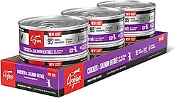 ORIJEN Premium Chicken & Salmon Entree in Bone Broth Pate Wet Kitten Cat Food, 5.5-oz can, case of 6 slide 1 of 7