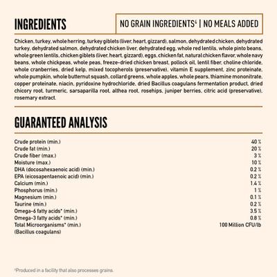 Show full view: ORIJEN Wild Reserve Free-Run Chicken & Wild-Caught Fish Dry Cat Food, 3.5-lb bag slide 8 of 11