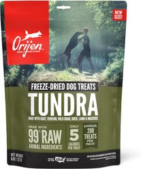 ORIJEN Tundra Grain-Free High-Protein Freeze-Dried Dog Treats, 8-oz bag