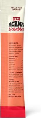 Show full view: ACANA Salmon Lickables Cat Treats, 2.5-oz pouch, 5 count slide 3 of 11