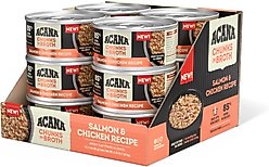 ACANA Salmon & Chicken Chunks in Broth Wet Cat Food, 3-oz can, case of 12
