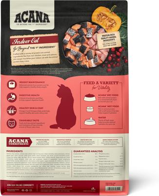 Show full view: ACANA Indoor Cat Highest Protein Dry Cat Food, 4-lb bag slide 3 of 12