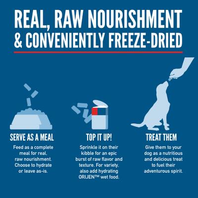 Show full view: ORIJEN Original Epic Bites Freeze-Dried Dry Dog Food, 6-oz bag slide 5 of 11