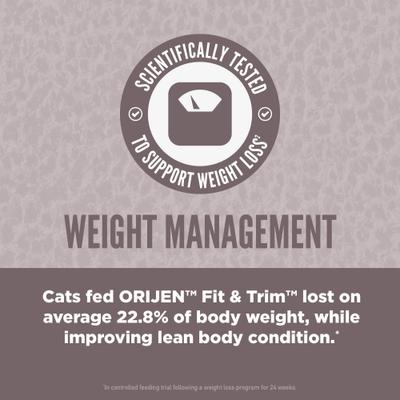 Show full view: ORIJEN Fit & Trim Grain-Free High-Protein Premium Dry Cat Food, 12-lb bag slide 6 of 12