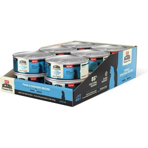 ACANA Premium Tuna & Chicken in Bone Broth Pate Wet Cat Food, 5.5-oz can, case of 12