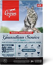 ORIJEN Guardian Senior Grain-Free High-Protein Premium Dry Cat Food, 4-lb bag