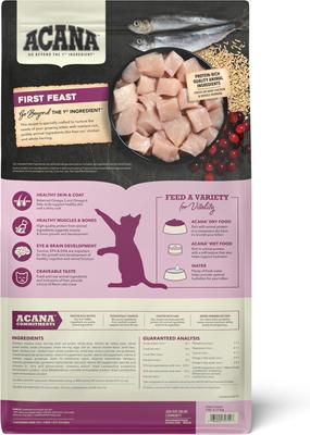 Show full view: ACANA Kittens First Feast Chicken & Fish Dry Cat Food, 7-lb bag slide 3 of 11