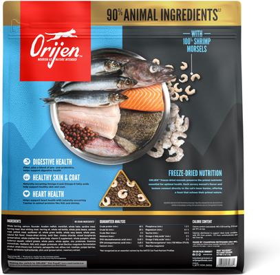 Show full view: ORIJEN Wild Reserve Wild-Caught Fish Dry Cat Food Recipe, 3.5-lb bag slide 3 of 11