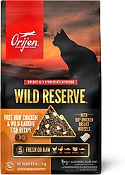 ORIJEN Wild Reserve Free-Run Chicken & Wild-Caught Fish Dry Cat Food, 6.5-lb bag