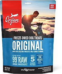 ORIJEN Original Grain-Free High-Protein Freeze-Dried Dog Treats, 8-oz bag