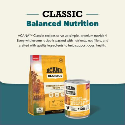 Show full view: ACANA Classics Chicken Pate Wet Dog Food, 12.5-oz can, case of 12 slide 5 of 12