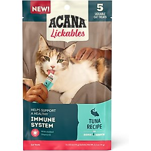 ACANA Tuna Lickables Cat Treats, 2.5-oz pouch, 5 count