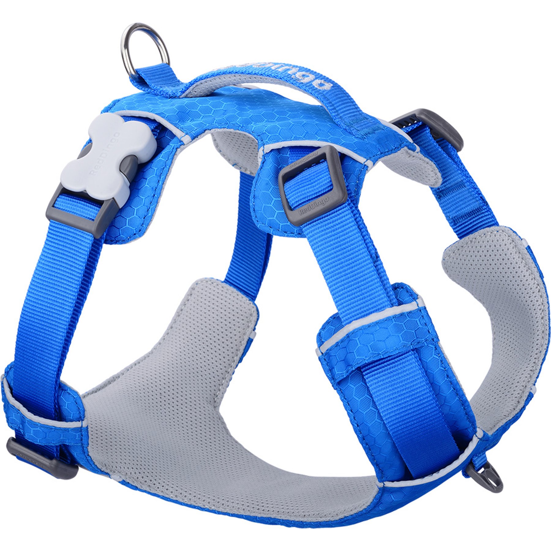 Red Dingo Sport Reflective Dog Harness, Electric Blue, Large: 22.8 to 31.9-in chest