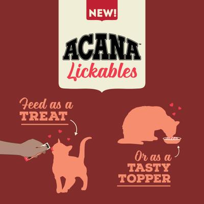 Show full view: ACANA Salmon Lickables Cat Treats, 2.5-oz pouch, 5 count slide 5 of 11