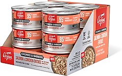 ORIJEN Salmon & Chicken Entree Chunks & Shreds Wet Cat Food, 3-oz can, case of 12 slide 1 of 7