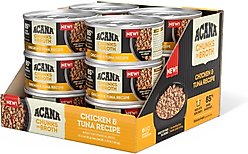 ACANA Chicken & Tuna Chunks in Broth Wet Cat Food, 3-oz can, case of 12
