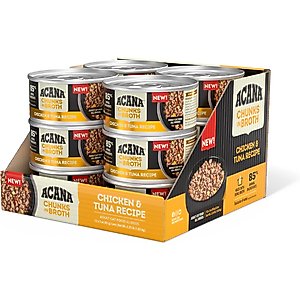 ACANA Chicken & Tuna Chunks in Broth Wet Cat Food, 3-oz can, case of 12