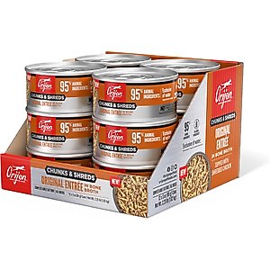 ORIJEN Original Entree Chunks & Shreds Wet Cat Food, 3-oz can, case of 12