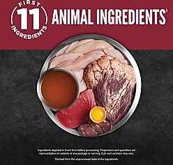 ORIJEN Beef & Tuna Entree Chunks & Shreds Wet Cat Food, 3-oz can, case of 12 slide 2 of 7
