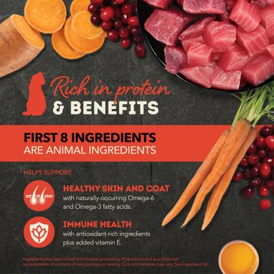 Show full view: ACANA Beef & Tuna Chunks in Broth Wet Cat Food, 3-oz can, case of 12 slide 4 of 11