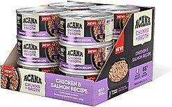 ACANA Chicken & Salmon Chunks in Broth for Kittens Wet Cat Food, 3-oz can, case of 12