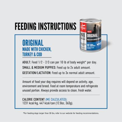 Show full view: ORIJEN Original Pate with Liver Wet Dog Food, 12.8-oz, case of 12 slide 7 of 10