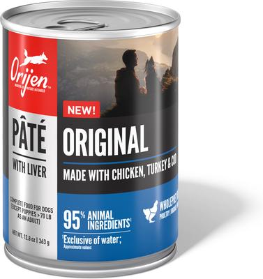 Show full view: ORIJEN Original Pate with Liver Wet Dog Food, 12.8-oz, case of 12 slide 3 of 10