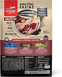 ORIJEN Amazing Grains High-Protein Small Breed Dry Dog Food, 10-lb bag slide 2 of 9