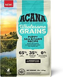 ACANA Wholesome Grains Puppy Sea & Farm Dry Dog Food, 4-lb bag