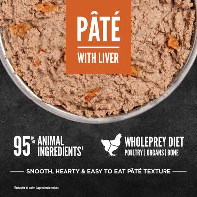 Show full view: ORIJEN Pate Chicken with Liver Wet Dog Food, 12.8-oz, case of 12 slide 5 of 10