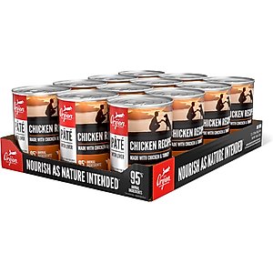 ORIJEN Pate Chicken with Liver Wet Dog Food, 12.8-oz, case of 12