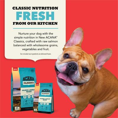 Show full view: ACANA Classics Salmon & Barley Dry Dog Food, 22.5-lb bag slide 9 of 12