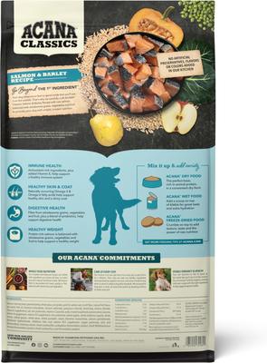 Show full view: ACANA Classics Salmon & Barley Dry Dog Food, 22.5-lb bag slide 3 of 12