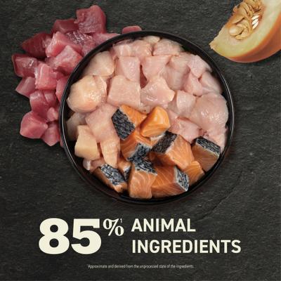 Show full view: ACANA Premium Variety Pack Salmon, Chicken & Tuna Pate in Bone Broth Wet Cat Food, 3-oz can, case of 12 slide 3 of 10