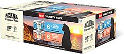 ACANA Premium Variety Pack Salmon, Chicken & Tuna Pate in Bone Broth Wet Cat Food, 3-oz can, case of 12