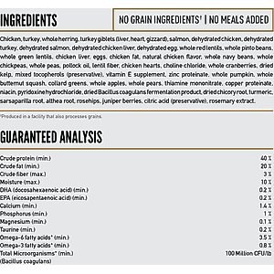 ORIJEN Original Grain-Free High-Protein Premium Dry Cat Food, 4-lb bag