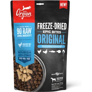 ORIJEN Original Epic Bites Freeze-Dried Dry Dog Food, 6-oz bag