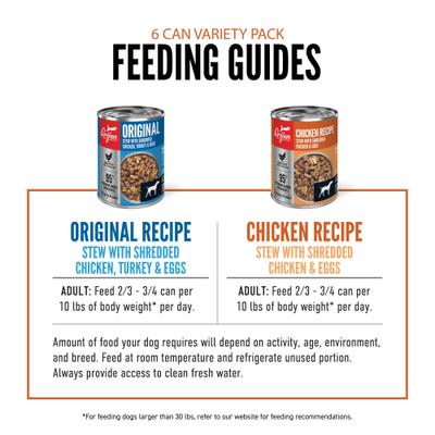 Show full view: ORIJEN Original Premium Variety Pack Chicken Wet Dog Food, 12.8-oz can, case of 6 slide 6 of 10