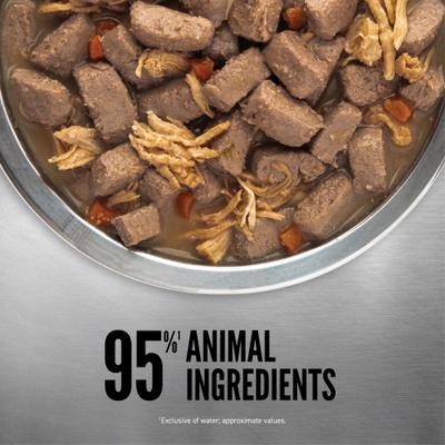 Show full view: ORIJEN Original Premium Variety Pack Chicken Wet Dog Food, 12.8-oz can, case of 6 slide 4 of 10