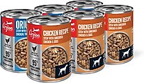 ORIJEN Original Premium Variety Pack Chicken Wet Dog Food, 12.8-oz can, case of 6