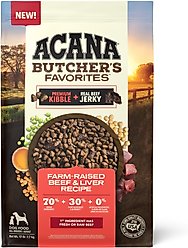ACANA Butcher's Favorites Grain-Free Farm-Raised Beef & Liver Dry Dog Food, 17-lb bag