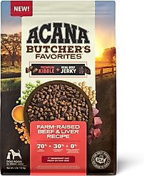 ACANA Butcher's Favorites Grain-Free Farm-Raised Beef & Liver Dry Dog Food, 4-lb bag