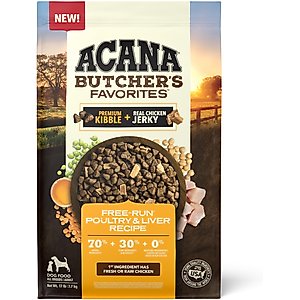 ACANA Butcher's Favorites Grain-Free Free-Run Poultry & Liver Dry Dog Food, 17-lb bag
