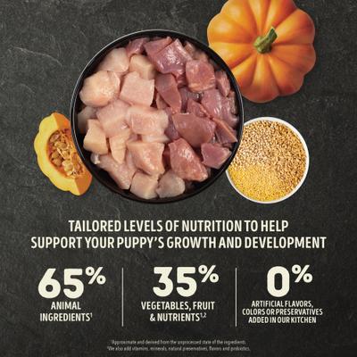 Show full view: ACANA Wholesome Grains Large Breed Puppy Dry Dog Food, 22.5-lb bag slide 4 of 12