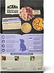 ACANA Wholesome Grains Large Breed Puppy Dry Dog Food, 22.5-lb bag slide 2 of 9