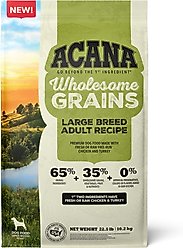 ACANA Wholesome Large Breed Adult Grains Dry Dog Food, 22.5-lb bag