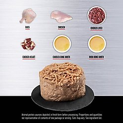 ORIJEN Premium Duck & Chicken Entree in Bone Broth Pate Wet Cat Food, 5.5-oz can, case of 12 slide 2 of 8