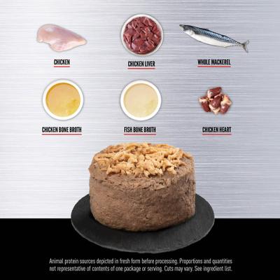 Show full view: ORIJEN Premium Original Entree in Bone Broth Pate Wet Cat Food, 3-oz can, case of 24 slide 4 of 11